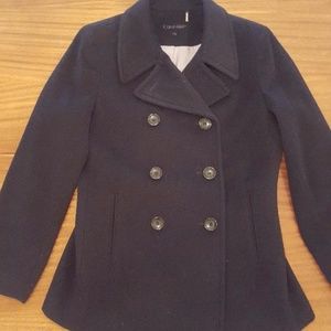 Calvin Klein Double-Breasted Peacoat Size 10P